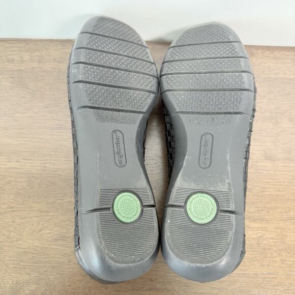 ComfortView Bethany Slip On Woven Black Flats Womens Size 7.5 Casual Office - Picture 6 of 6